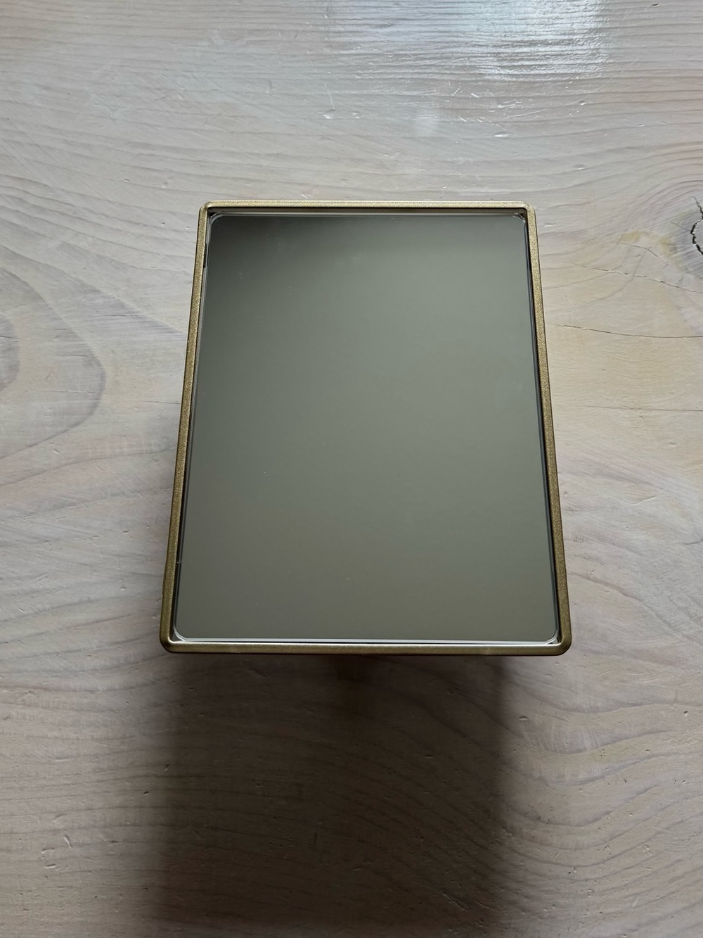 Target Gold Rectangular Mirror Tray